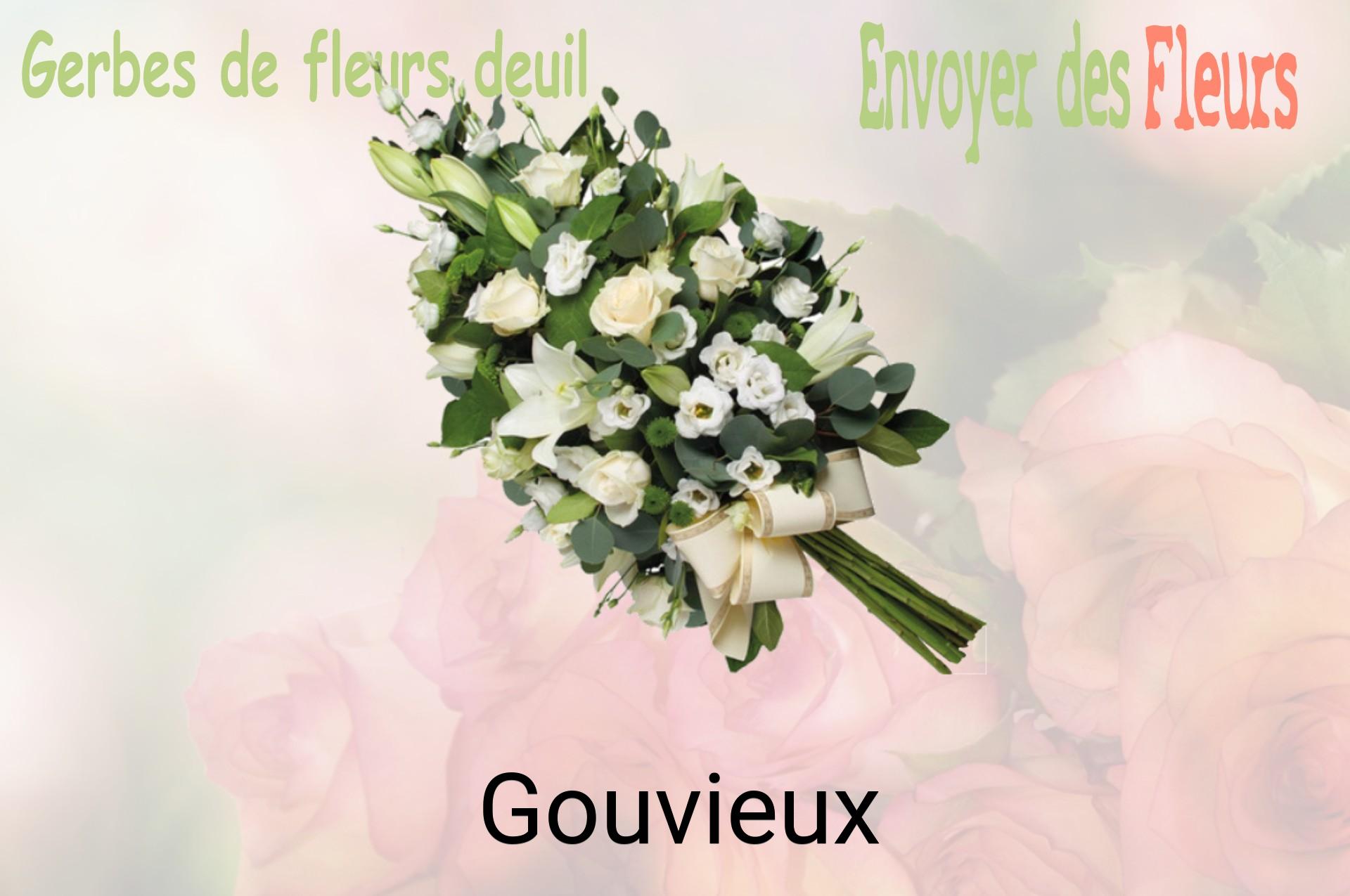 Gerbe de fleurs de deuil livrée à Gouvieux
